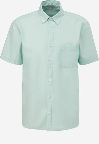 s.Oliver Button Up Shirt in Green: front