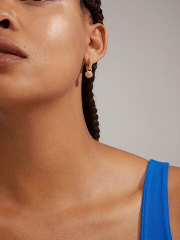 Pilgrim Earrings 'EDTLI' in Gold: front