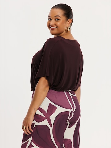 YOEK Slimfit Broek in Rood