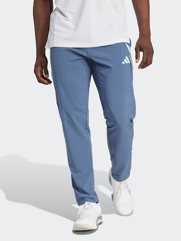 mėlyna ADIDAS PERFORMANCE Standartinis Sportinės kelnės: priekis