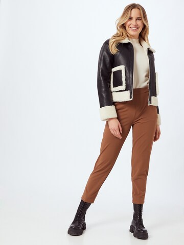 OBJECT Regular Pants 'Cecilie' in Brown