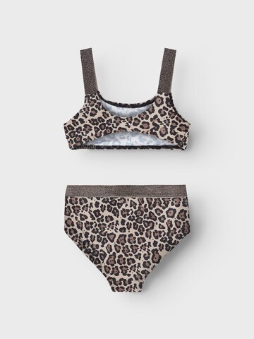 Bustier Bikini 'ZERIA' NAME IT en marron