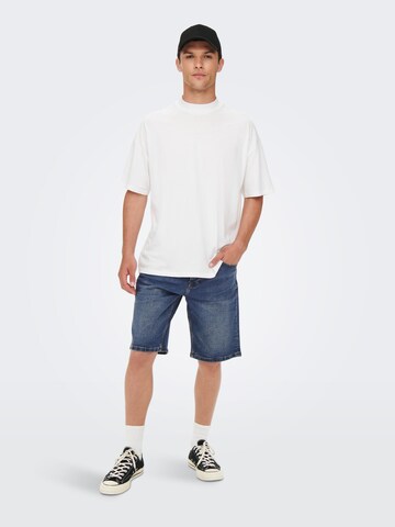 Only & Sons Regular Shorts in Blau