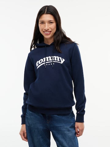 Tommy Jeans Sweatshirt 'ESS' in Blau: Vorderseite