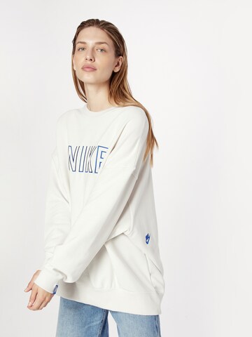 Bluză de molton de la Nike Sportswear pe alb: față