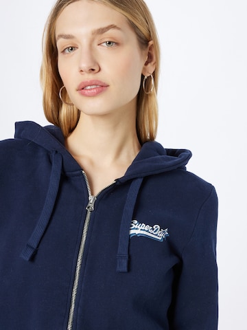 Superdry Sweatjacke 'Rainbow' in Blau