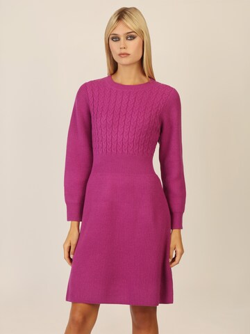 APART Strickkleid in Lila