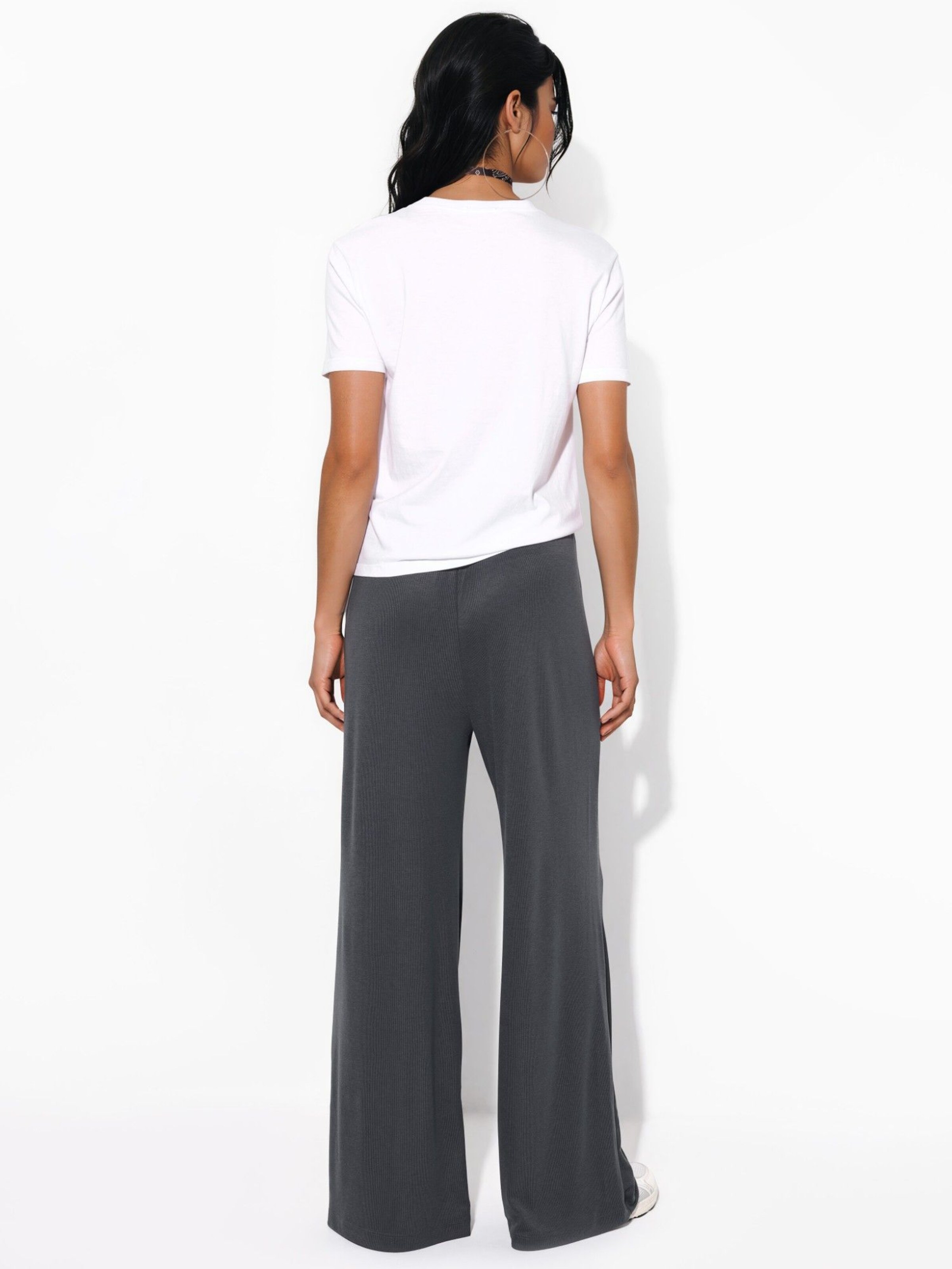 Wide leg Pantaloni di Busem in grigio