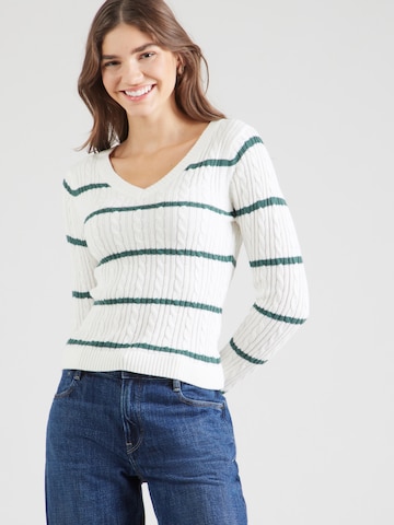 Pullover di HOLLISTER in bianco: frontale