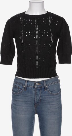 NA-KD Sweater & Cardigan in XXS in Black: front