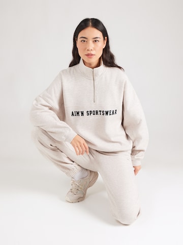 Felpa sportiva 'Varsity' di Aim'n in beige