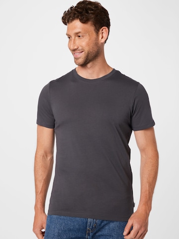JACK & JONES Slim Fit Тениска в сиво: отпред