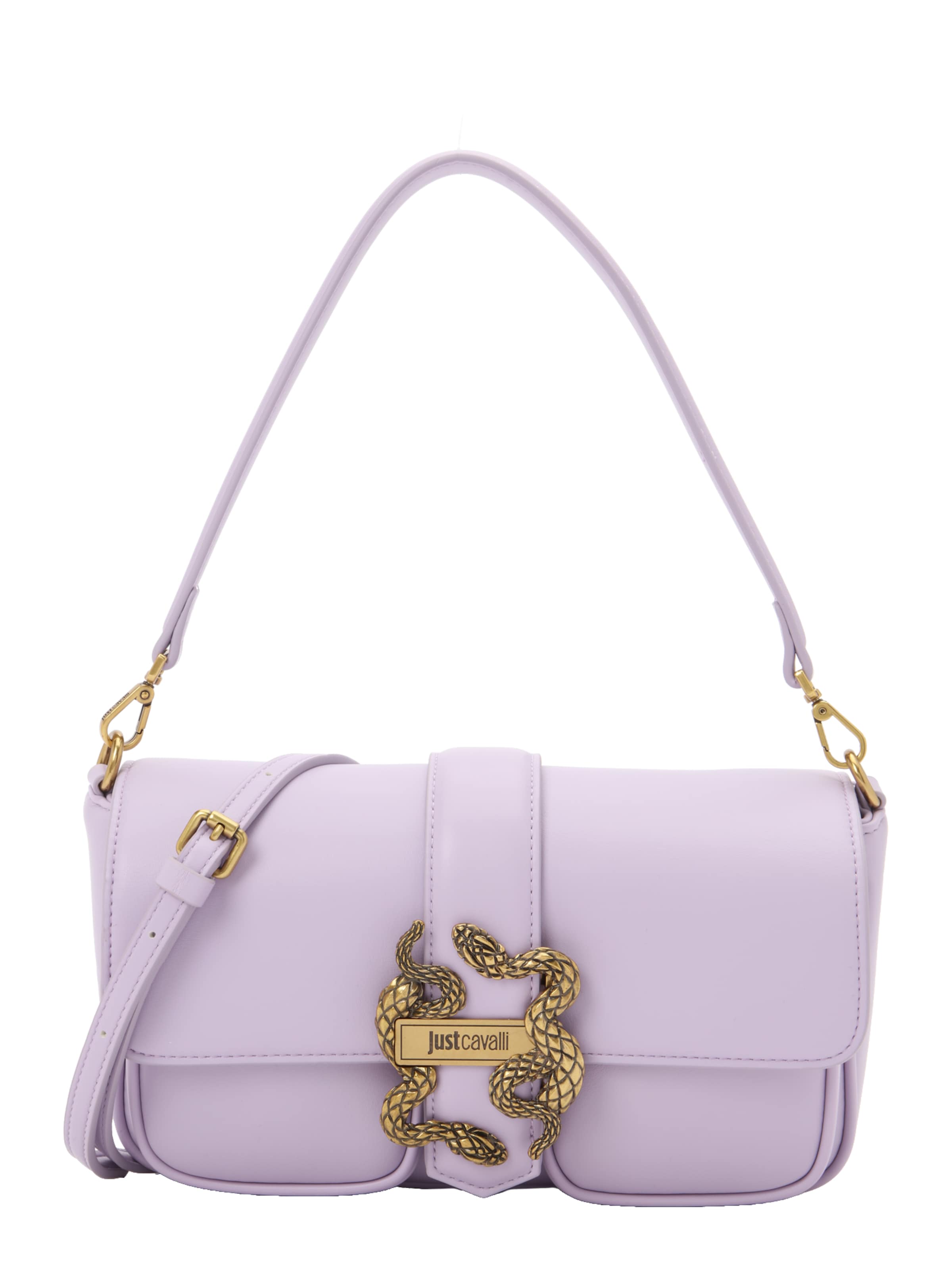 Borsa a spalla 'ICONIC' di Just Cavalli in lilla: frontale
