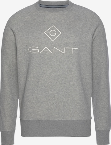 GANT Regular fit Sweatshirt in Grijs: voorkant