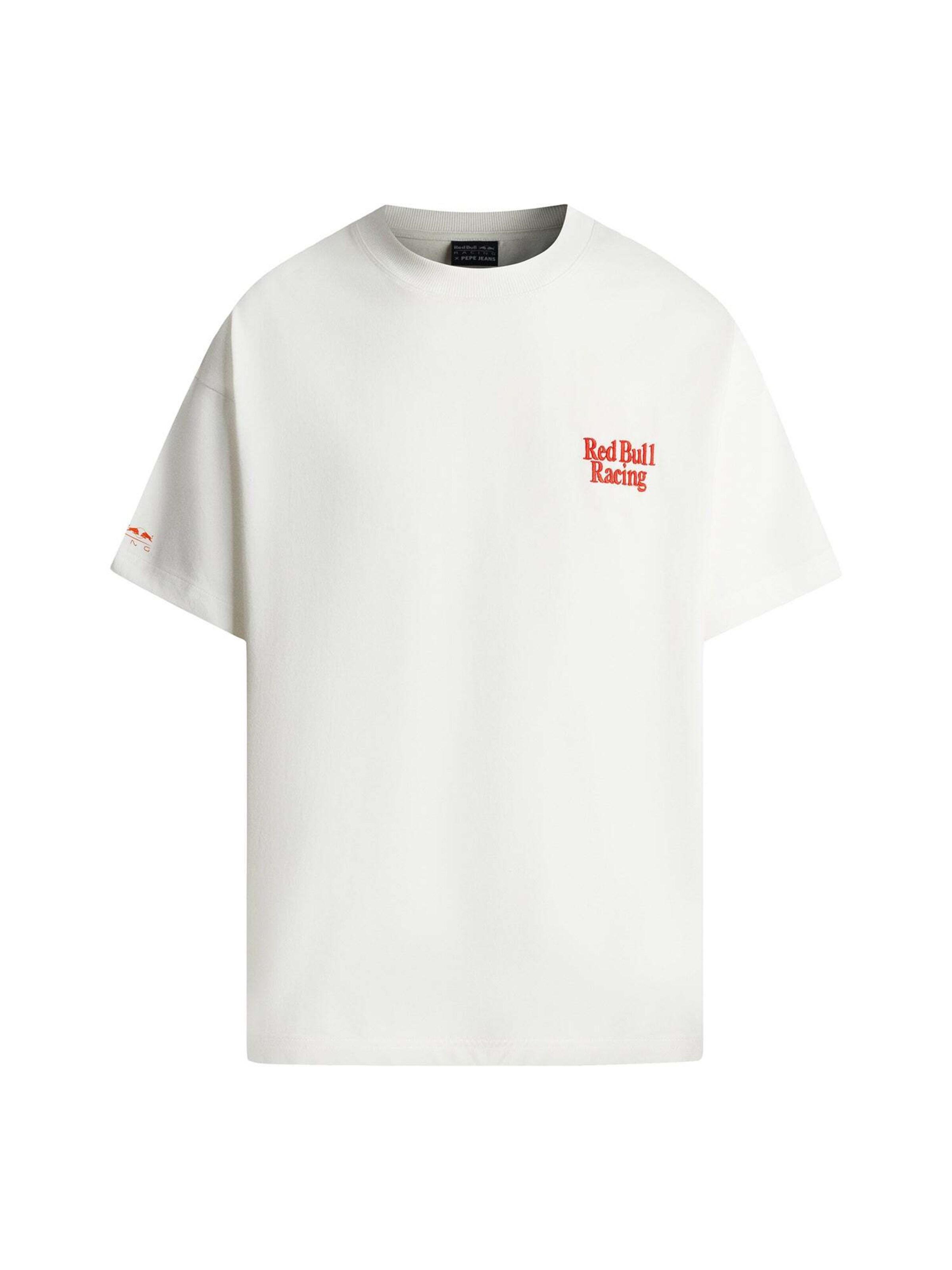 Red Bull Racing x Pepe Jeans Shirt 'COMPETING TEE' in White: front