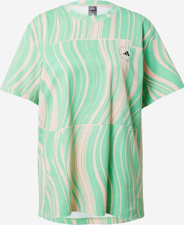 ADIDAS BY STELLA MCCARTNEY - Camisa funcionais 'Truecasuals Graphic' em verde: frente