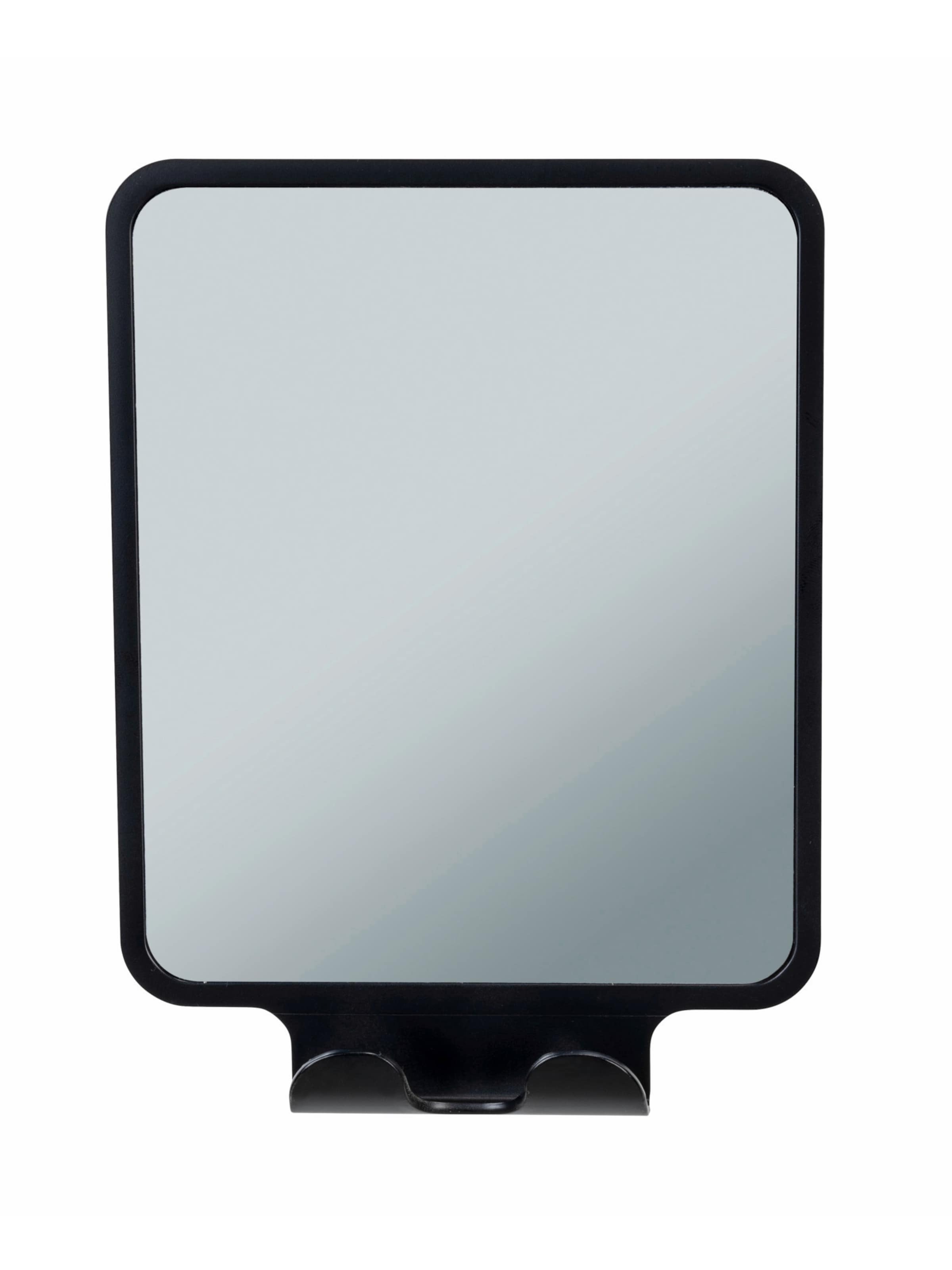 Wenko Cosmetic Mirror 'Vacuum-Loc® Quadro' in Black