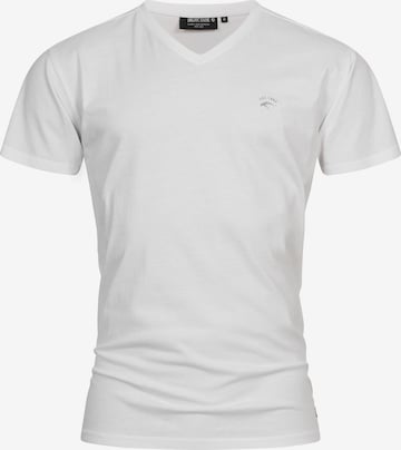 INDICODE JEANS Shirt 'Clever' in White: front
