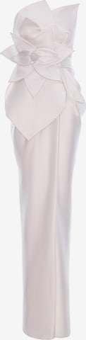 acob a porter Abendkleid in Weiß: Vorderseite