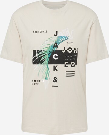 JACK & JONES Koszulka 'JJCLARC' w kolorze beżowy: przód