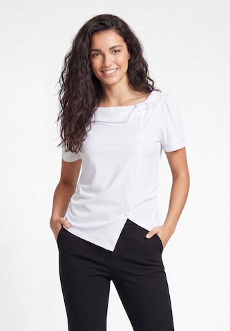 usha BLACK LABEL Blouse in Wit: voorkant