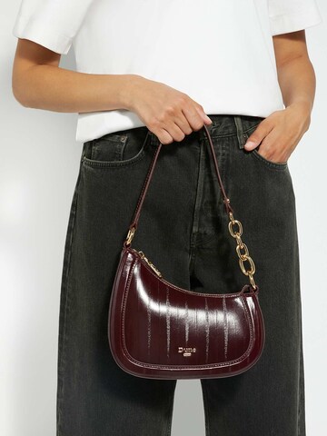 Sac bandoulière Dune LONDON en rouge : devant