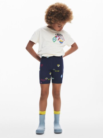 Desigual Skinny Shorts in Blau
