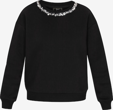 faina Sweatshirt in Schwarz: Vorderseite