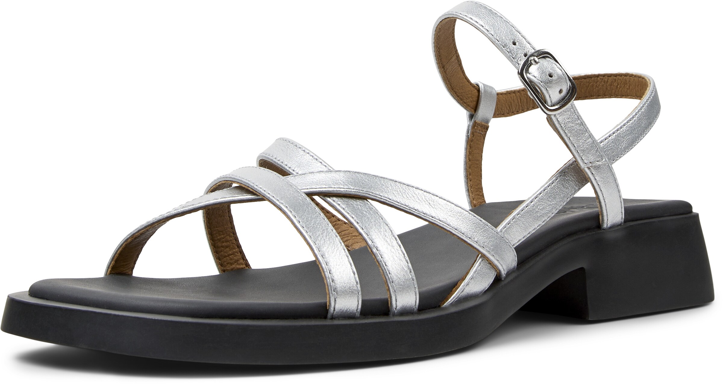 Sandalo con cinturino 'Dana' di CAMPER in argento: frontale