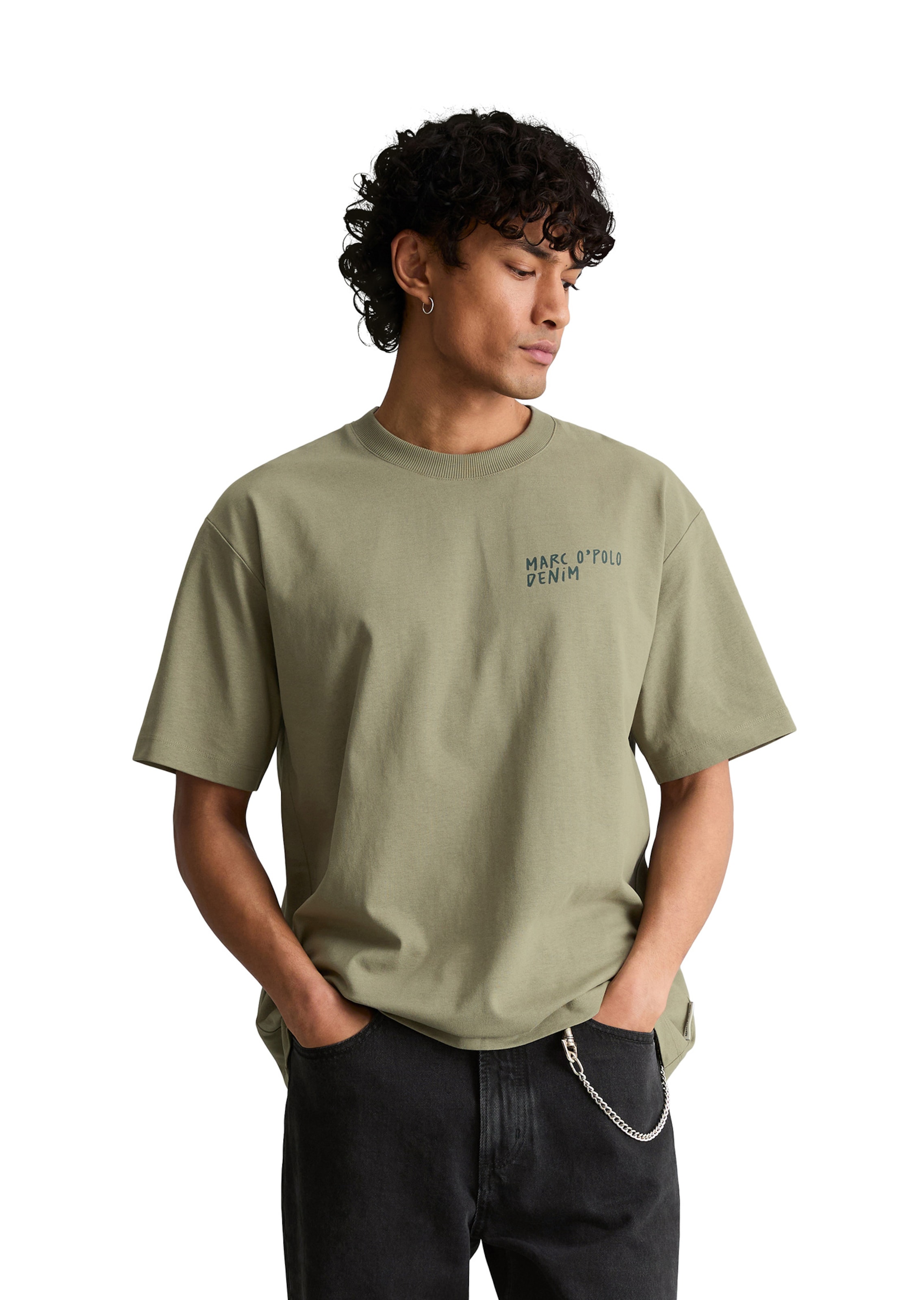 Marc O'Polo DENIM Shirt in Groen: voorkant