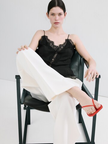 MANGO Blouse 'TINTA' in Black: front