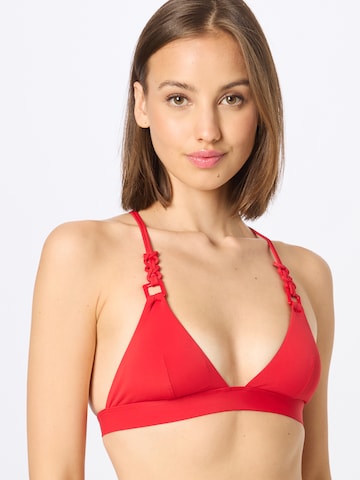 sarkans ETAM Trijstūra formas krūšturis Bikini augšdaļa 'ISA': no priekšpuses