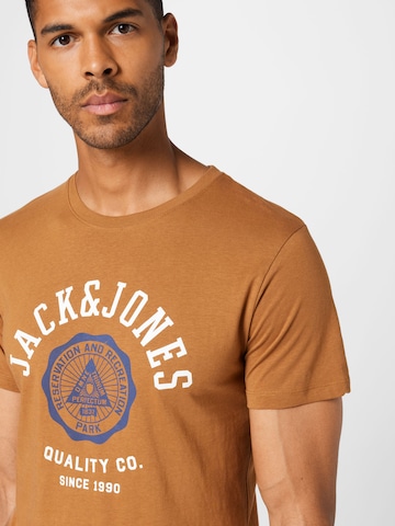 JACK & JONES Shirt in Brown