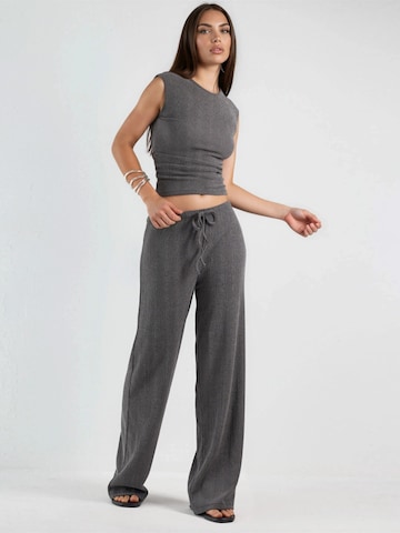 Wide Leg Pantalon Busem en gris