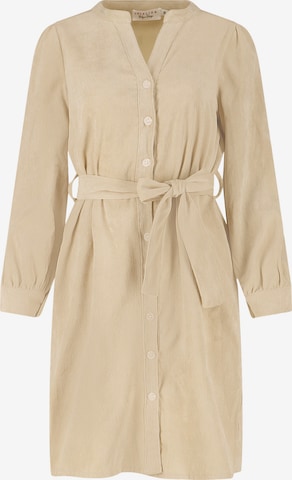 Robe-chemise LolaLiza en beige : devant