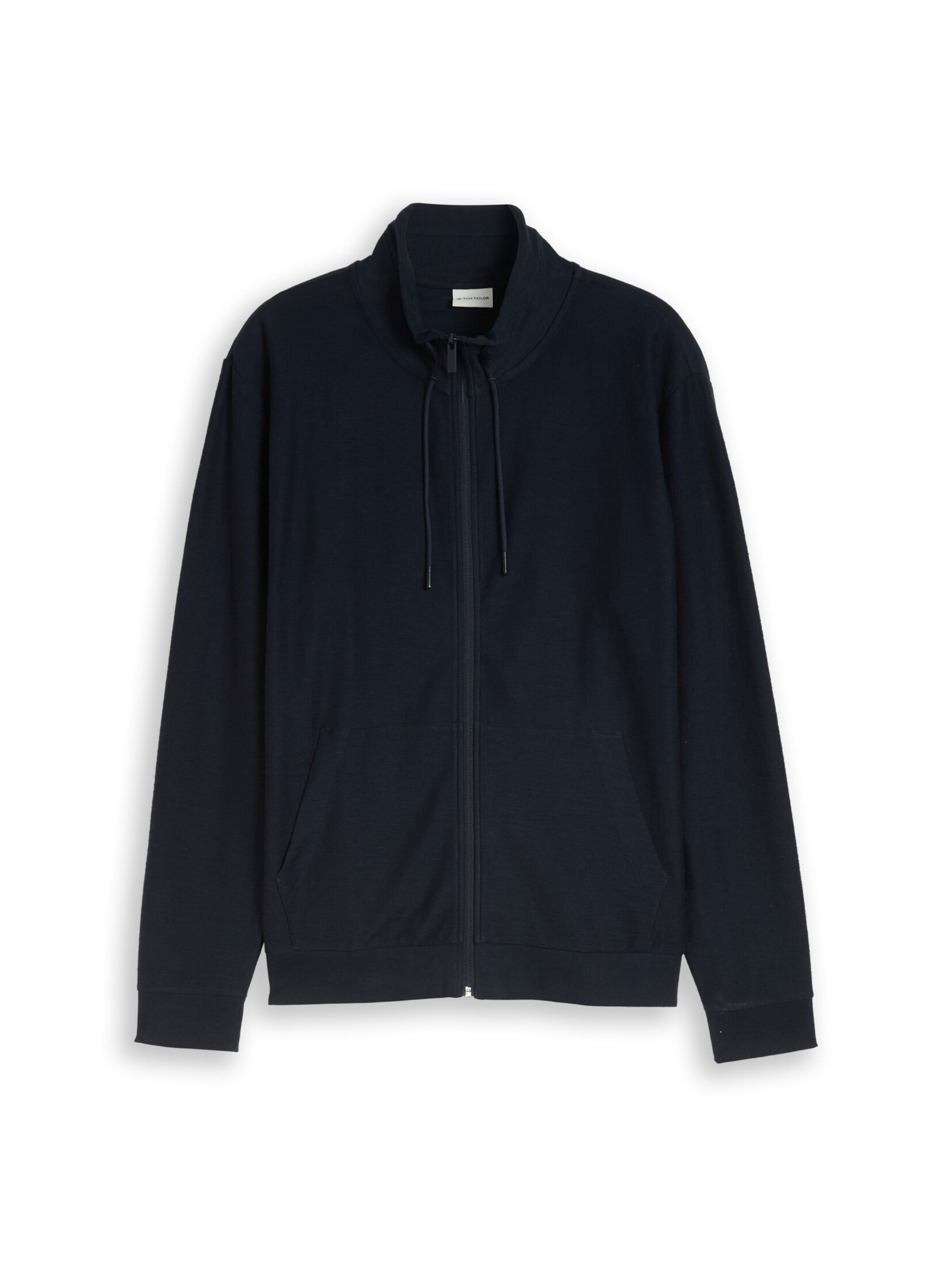 Veste de survêtement TOM TAILOR en bleu : devant