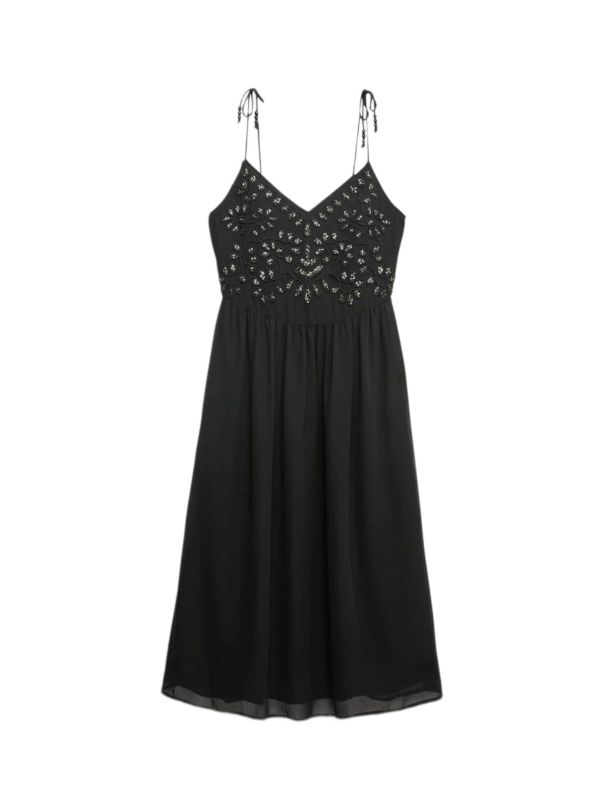 Marks & Spencer Kleid in 36 in silbergrau / schwarz, Produktansicht