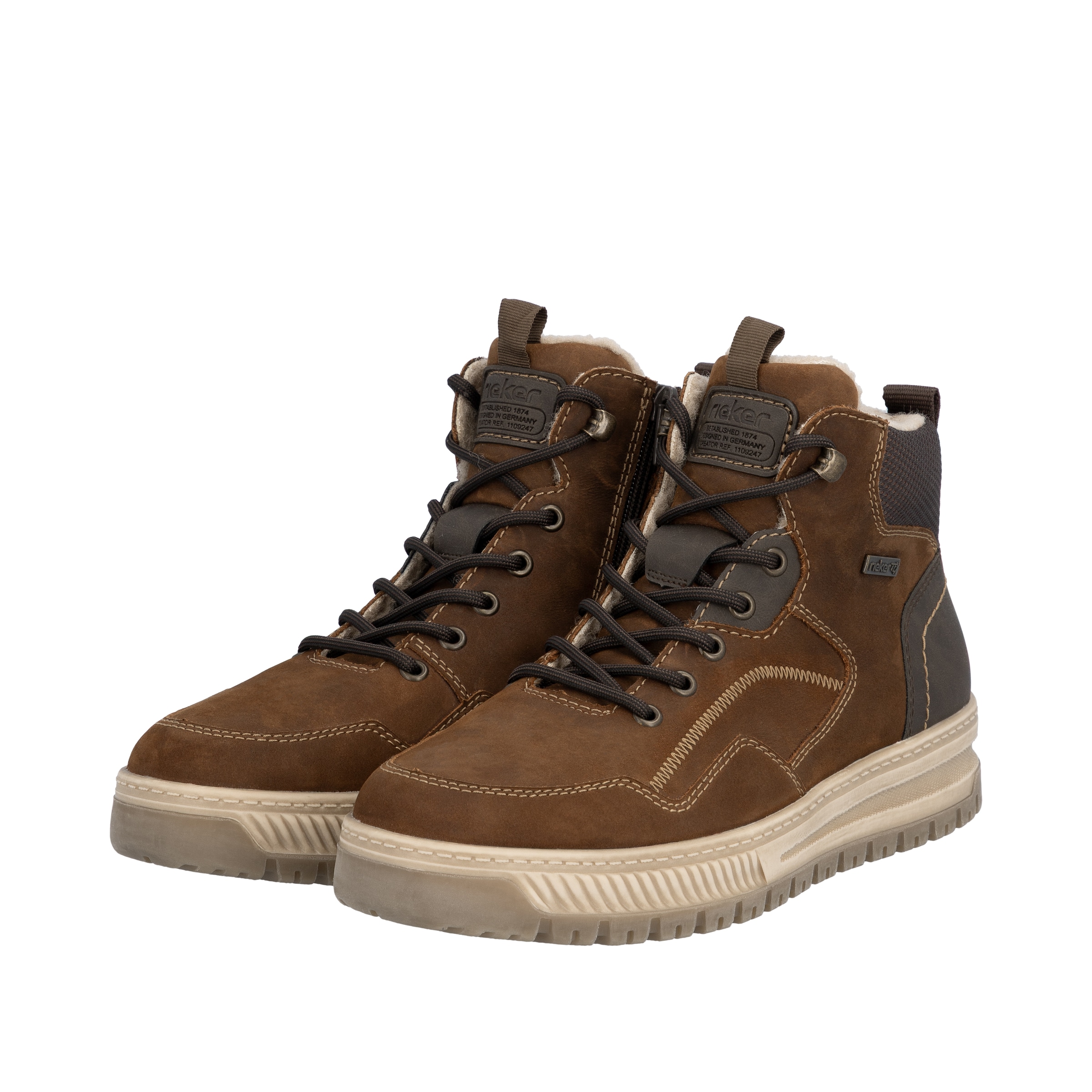 Bottes à lacets '38554' Rieker en marron