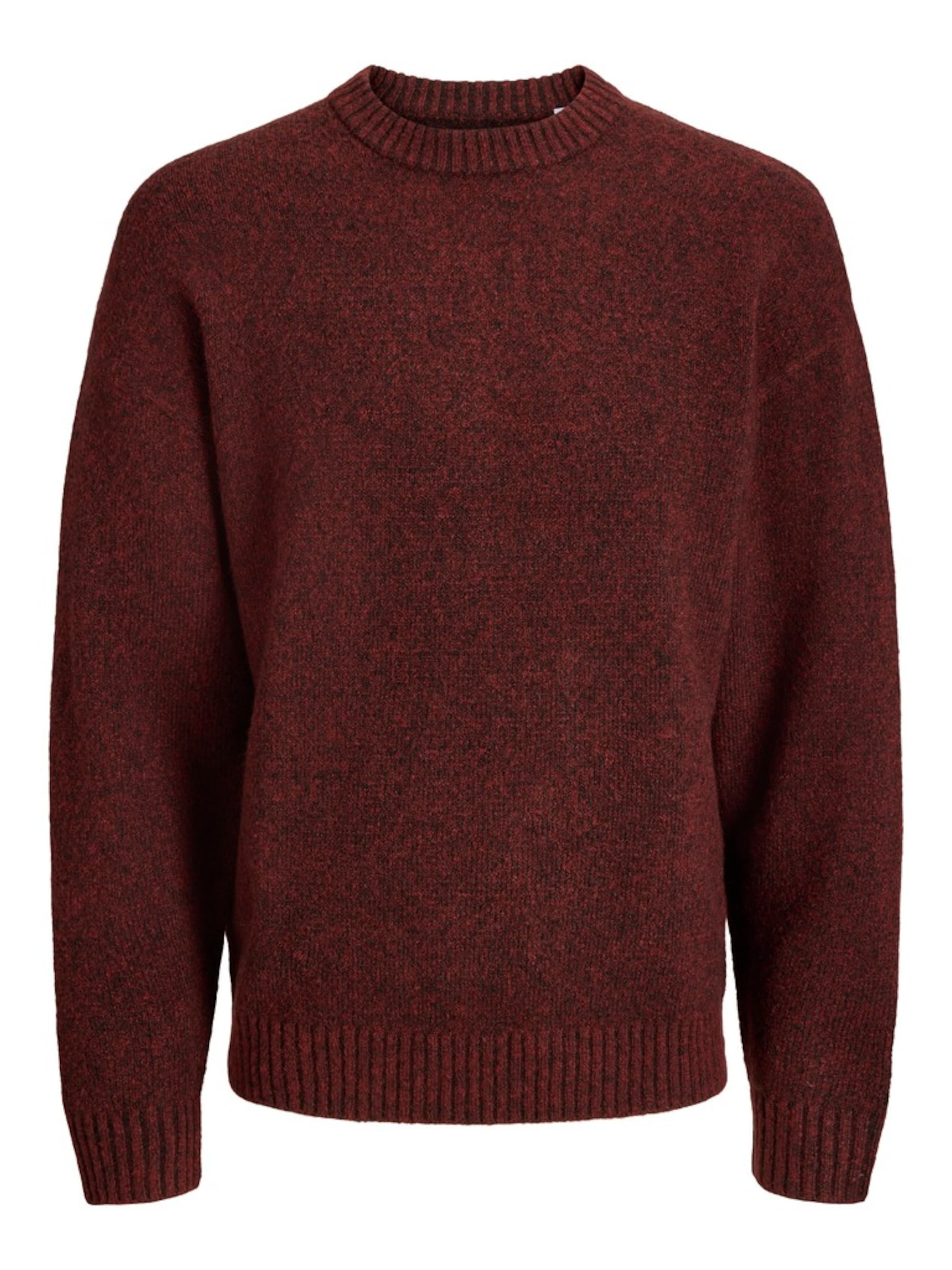 JACK & JONES Pulover 'JJESOHO OLLIE' | rdeča barva: sprednja stran