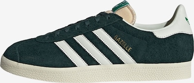 ADIDAS ORIGINALS Baskets basses 'Gazelle' en vert foncé / blanc, Vue avec produit
