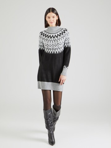 Freequent Knit dress 'MERLA' in Black: front