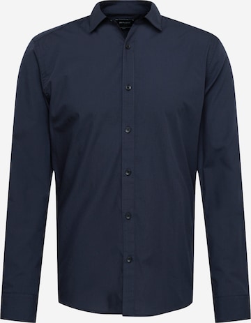 Only & Sons Button Up Shirt 'Sane' in Blue: front