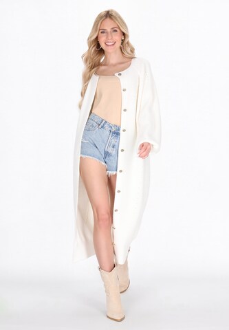 IZIA Knit cardigan in White