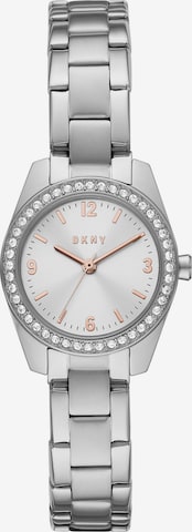 Montre à affichage analogique DKNY en argent : devant