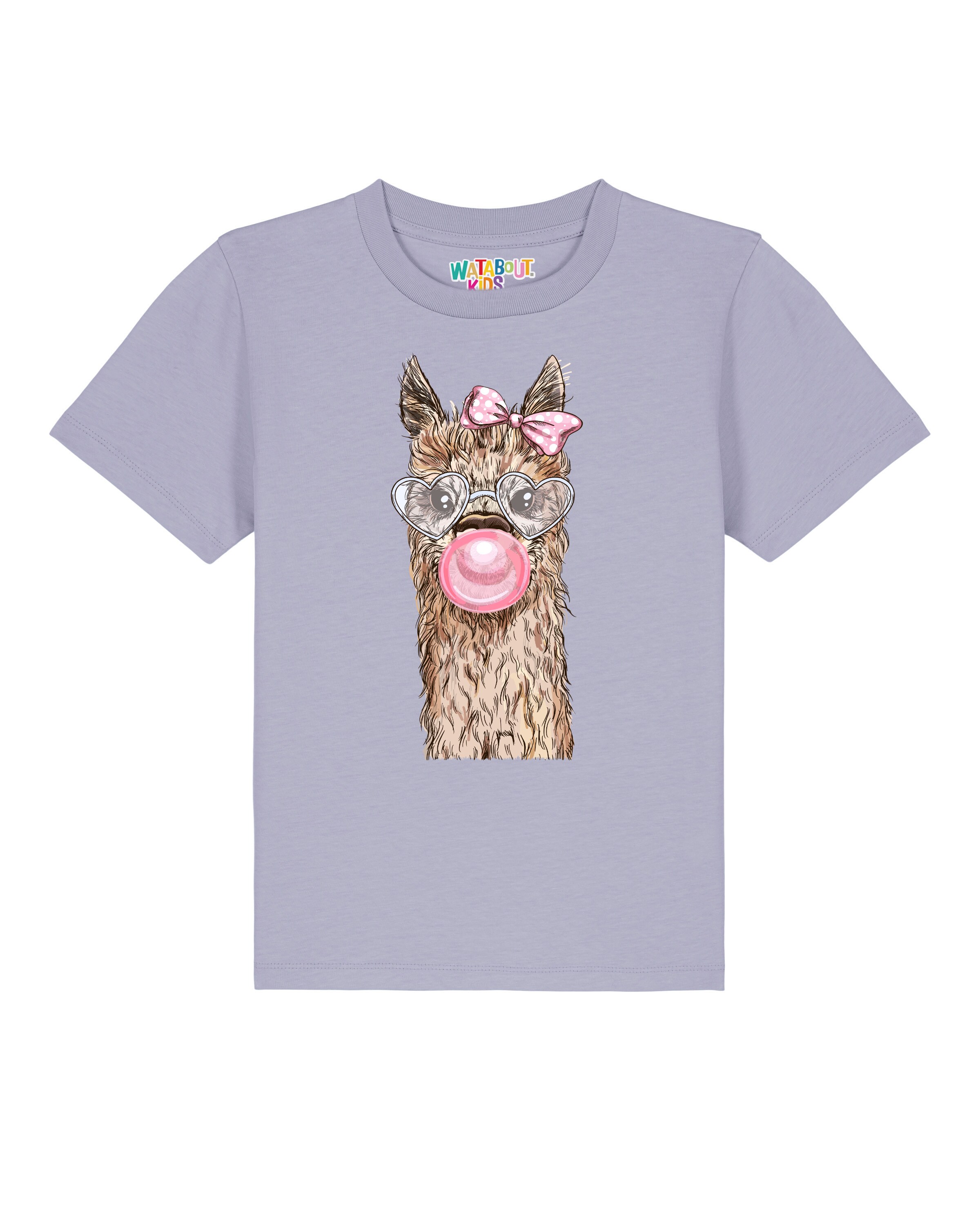 T-Shirt 'Alpaka' watabout.kids en violet : devant