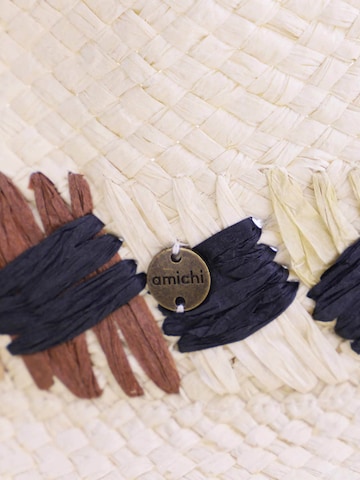 Amichi - Sombrero 'Sombrero para mujer Jeune de fibras naturales trenzadas' en blanco