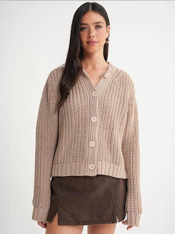 MixRay Strickjacke in Beige: Vorderseite