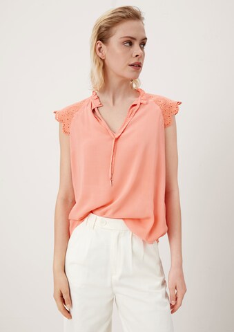 QS Bluse in Orange: Vorderseite