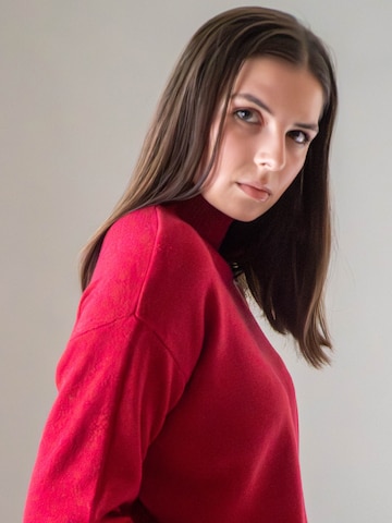 WEARABLE STORIES Pullover 'Riske' in Rot