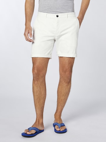 CHIEMSEE Slim fit Chino Pants in White: front